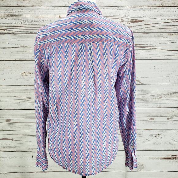 J.CREW Women's100%Cotton Classic Half Button Long Sleeve Top Size Small - Picture 11 of 13